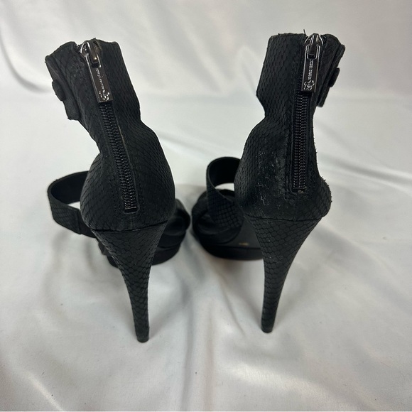 JESSICA Simpson Faux Snake Print Black Heels in Size 38/8M - Picture 4 of 6